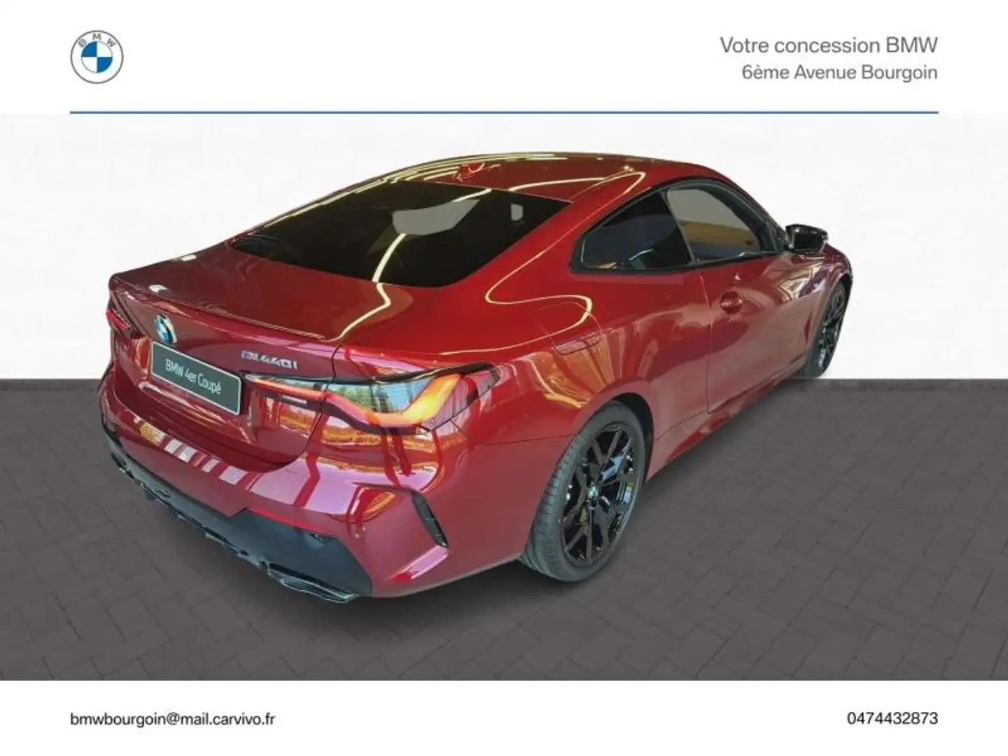 BMW 440 M440iA xDrive 374ch Rouge - 2