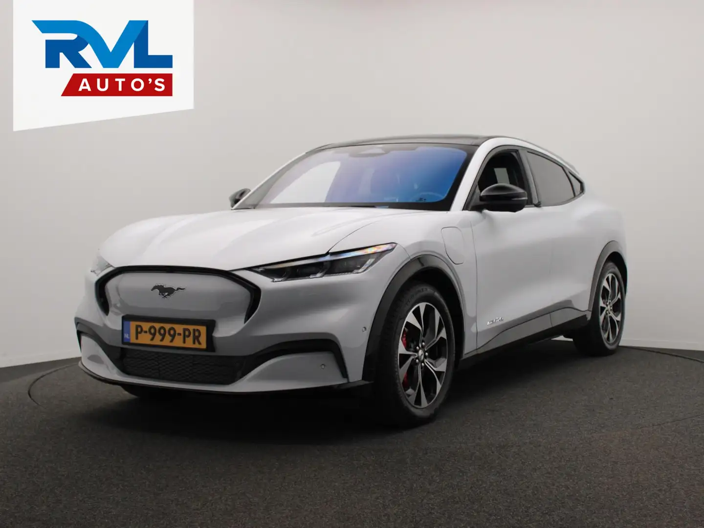 Ford Mustang Mach-E AWD 75 kWh B&O Pano/dak Leder Origineel NL White - 1