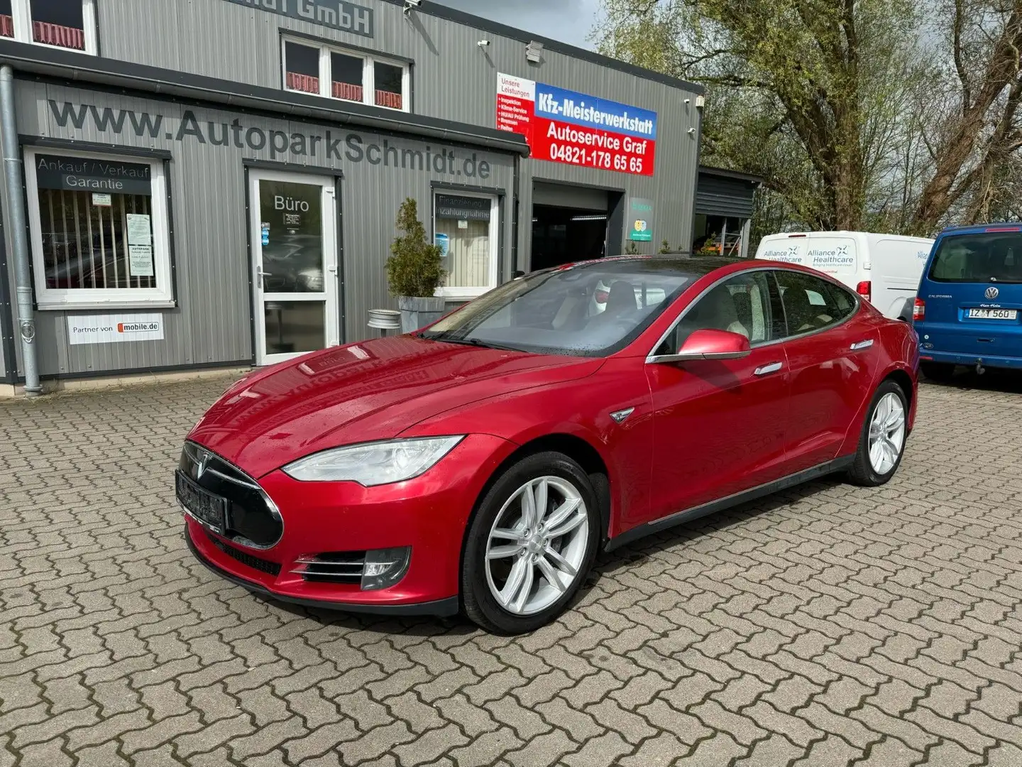 Tesla Model S 85D AUTOPILOT°PANO°LEDER°KAMERA°SH VOLL Rot - 1