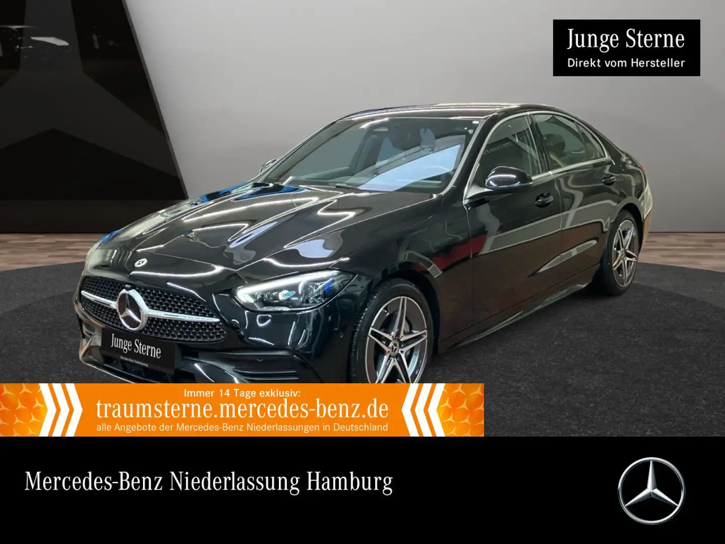 Mercedes-Benz C 400 e 4M AMG+KAMERA+TOTW+KEYLESS+9G Schwarz - 1
