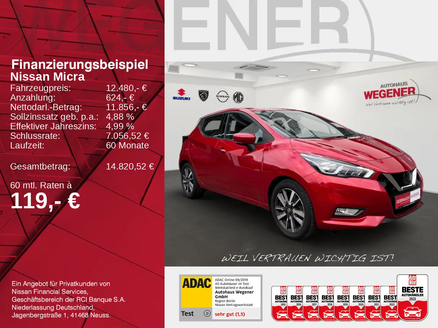 Nissan Micra MICRA N-WAY MT+KAMERA +ALU+SHZ+KLIMA+NAVIGATION+ Rot - 2
