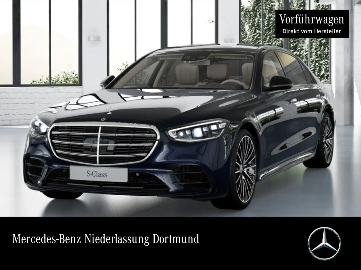 Mercedes-Benz S 600 S 580 L 4M AMG+NIGHT+PANO+360+DIGITAL-L+STHZG+21" Blauw - 1