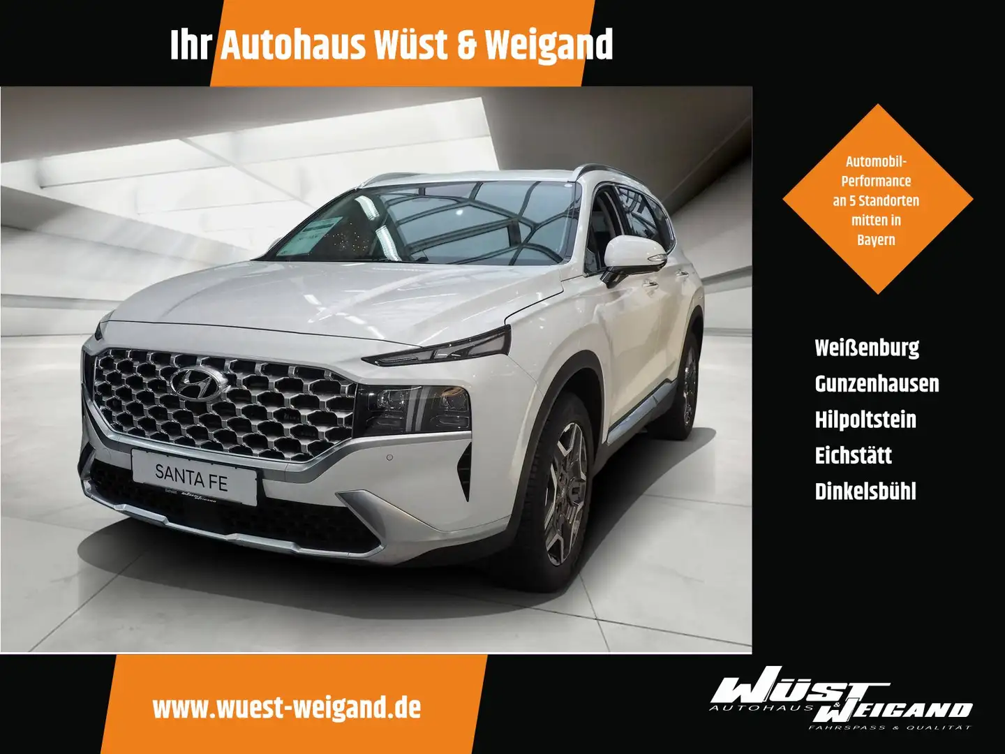 Hyundai SANTA FE Santa Fe Plug-In Prime 4WD ,360-Grad,Leder,Navi Blanc - 1