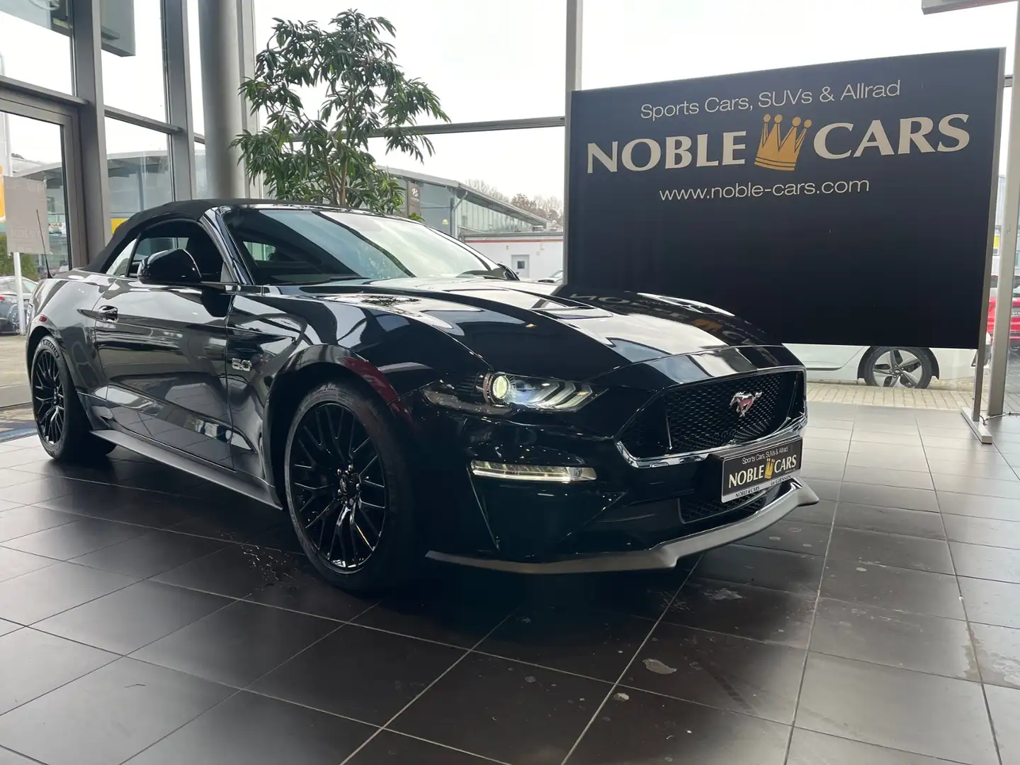 Ford Mustang GT Convertible LED NAVI LEDER ALU Blau - 2