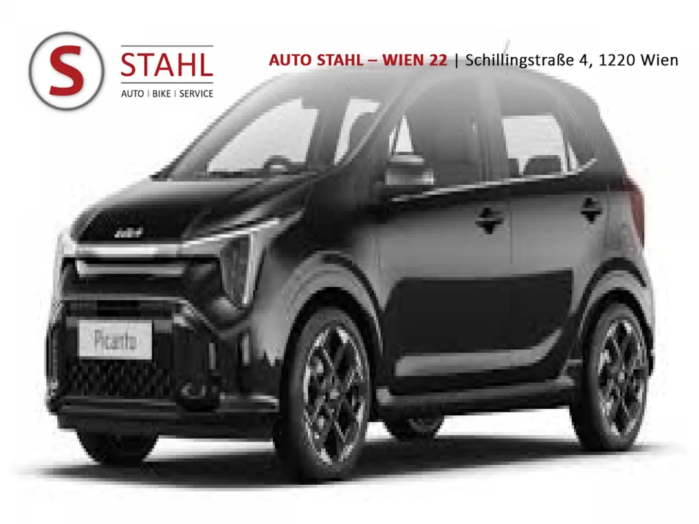 Kia Picanto 1,0 GDI Silber 5 Stz./AMT5/67/MY26|Stahl Wien 22 Schwarz - 1