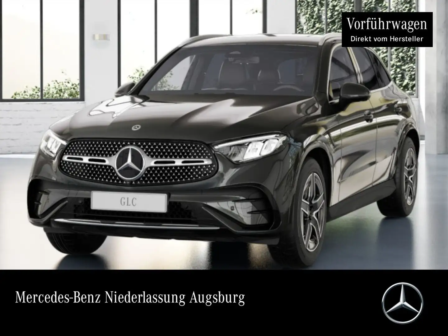 Mercedes-Benz GLC 200 4M AMG+360+AHK+LED+TOTW+KEYLESS+9G Grau - 1