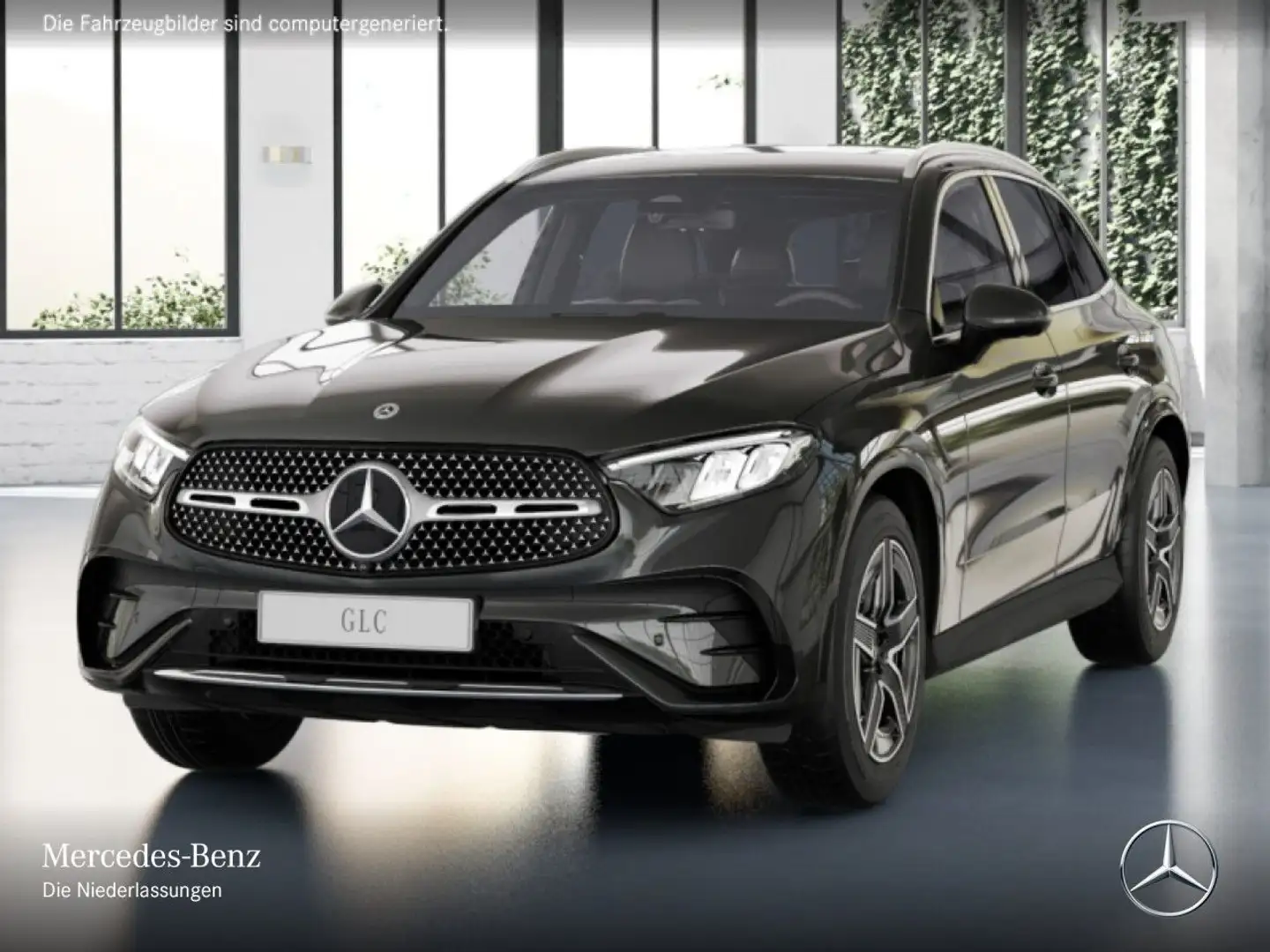 Mercedes-Benz GLC 200 4M AMG+360+AHK+LED+TOTW+KEYLESS+9G Grau - 2