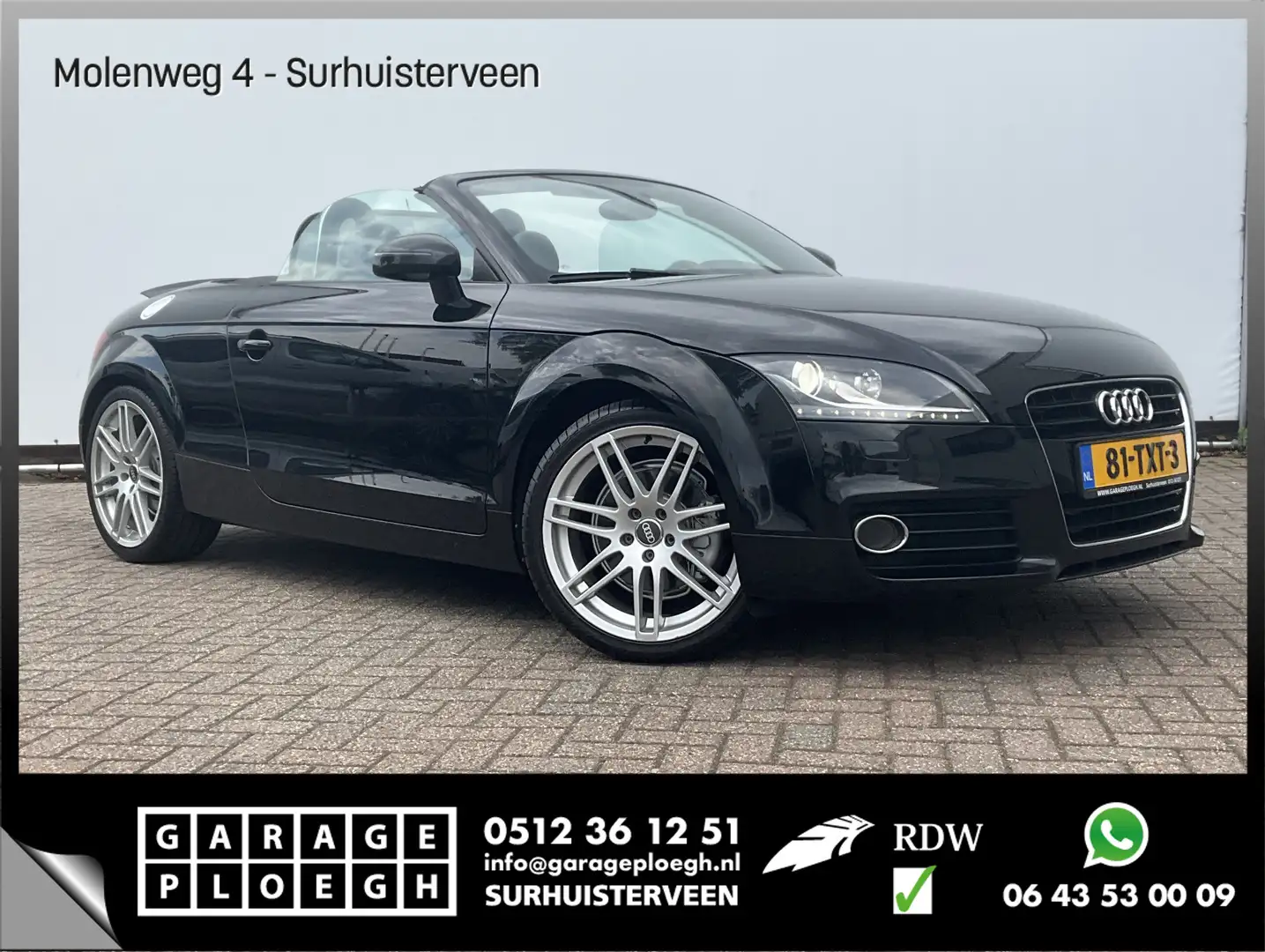 Audi TT Roadster 1.8 TFSI S-Line Cabriolet Leder Stoelverw Zwart - 1