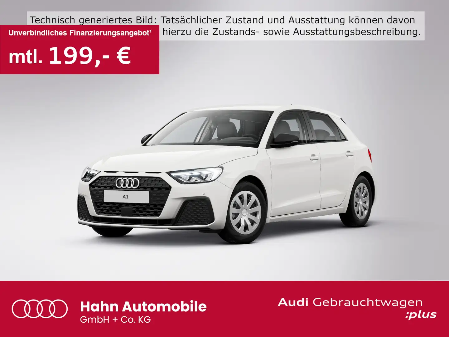 Audi A1 25 TFSI S tronic LED Cam Navi Weiß - 1