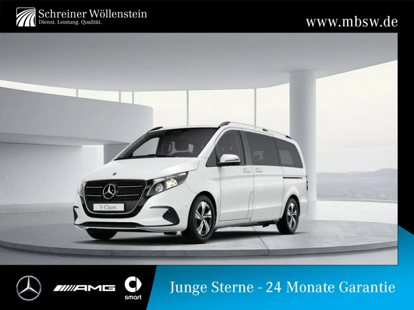 Mercedes-Benz V 220 d Lang *MBUX*Distronic*StandHZ*Kamera*AHK* Weiß - 1
