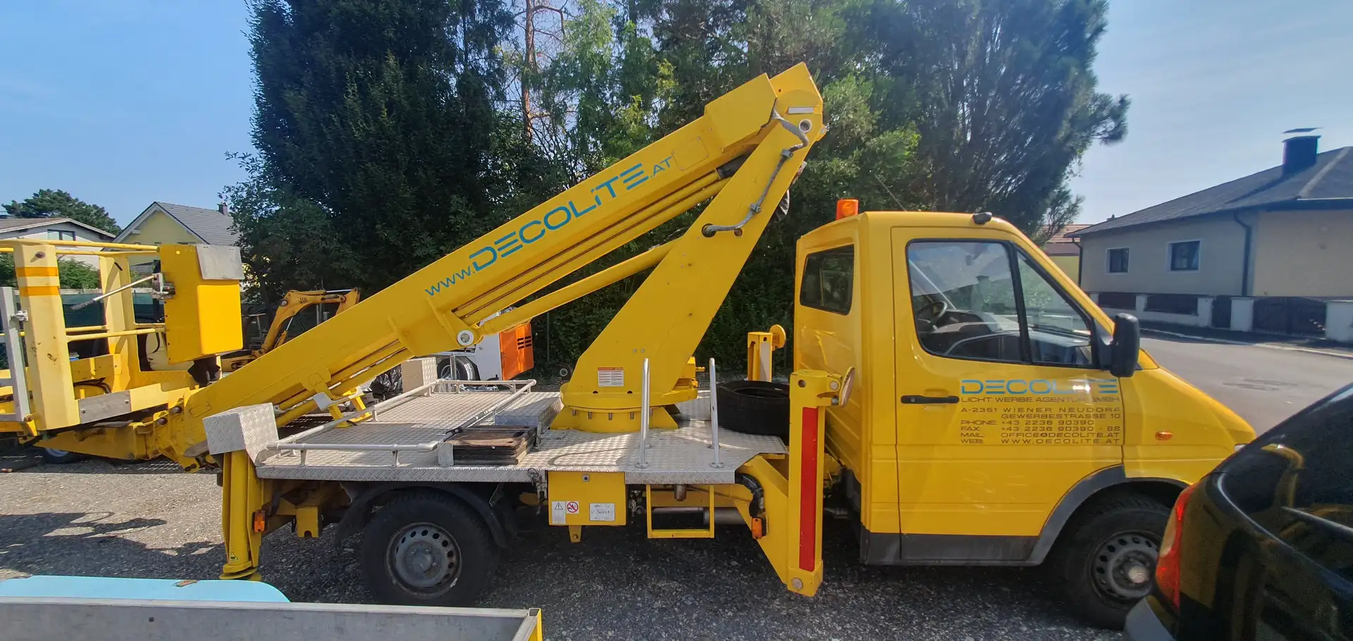 Mercedes-Benz 308 Hebebühne,Steiger 17m Jaune - 1
