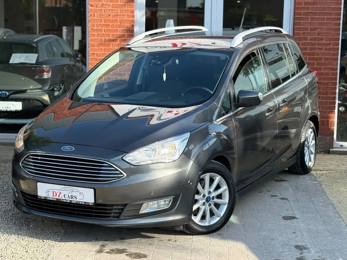 Ford Grand C-Max 1.0I 125PK |✅NAVI | DIGITALE AIRCO | BLUETOOTH | Grijs - 2