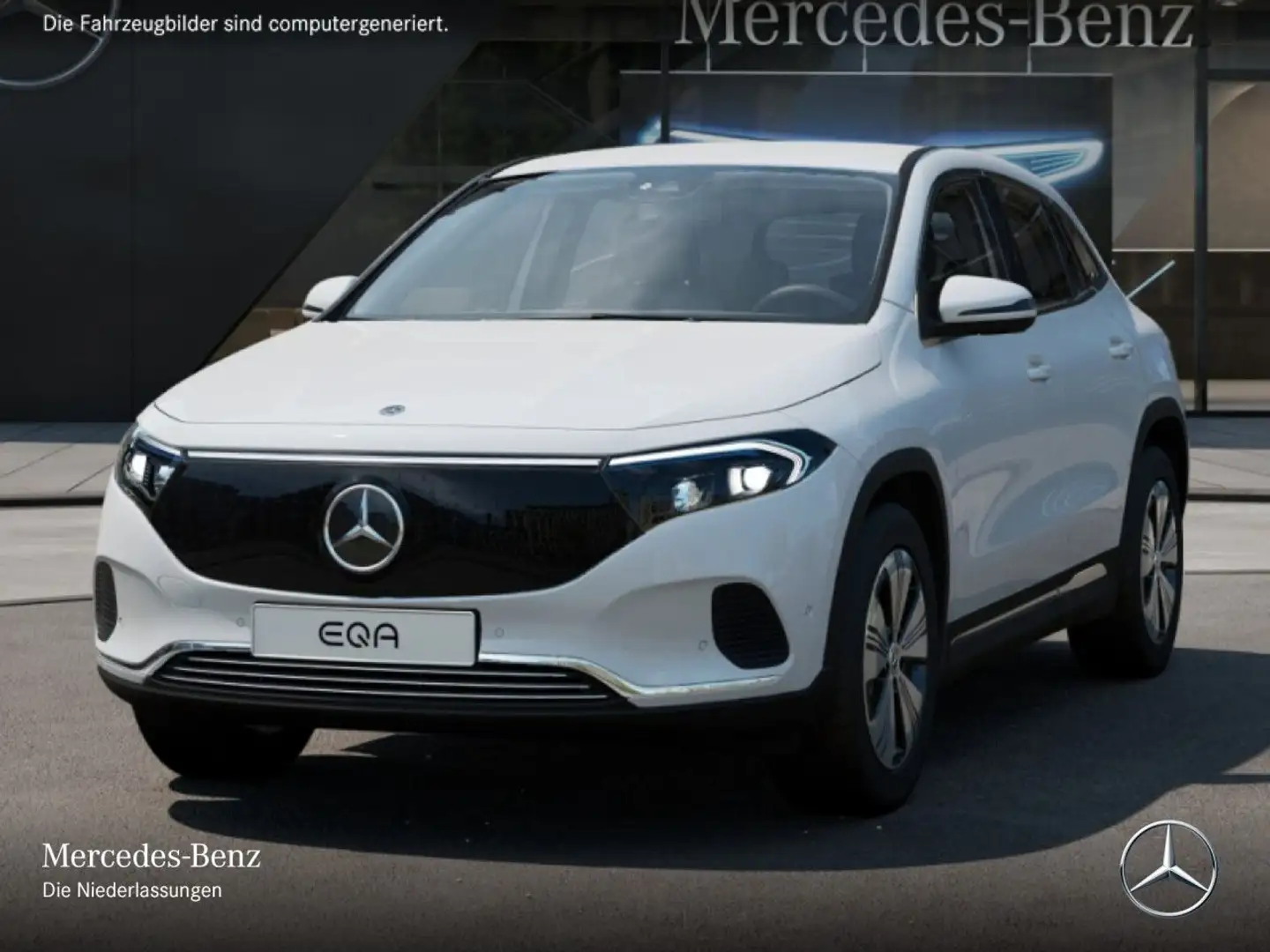 Mercedes-Benz EQA 350 4M PROG+ADVANCED+KAMERA+EDW+MEMORY+SPUR Weiß - 2