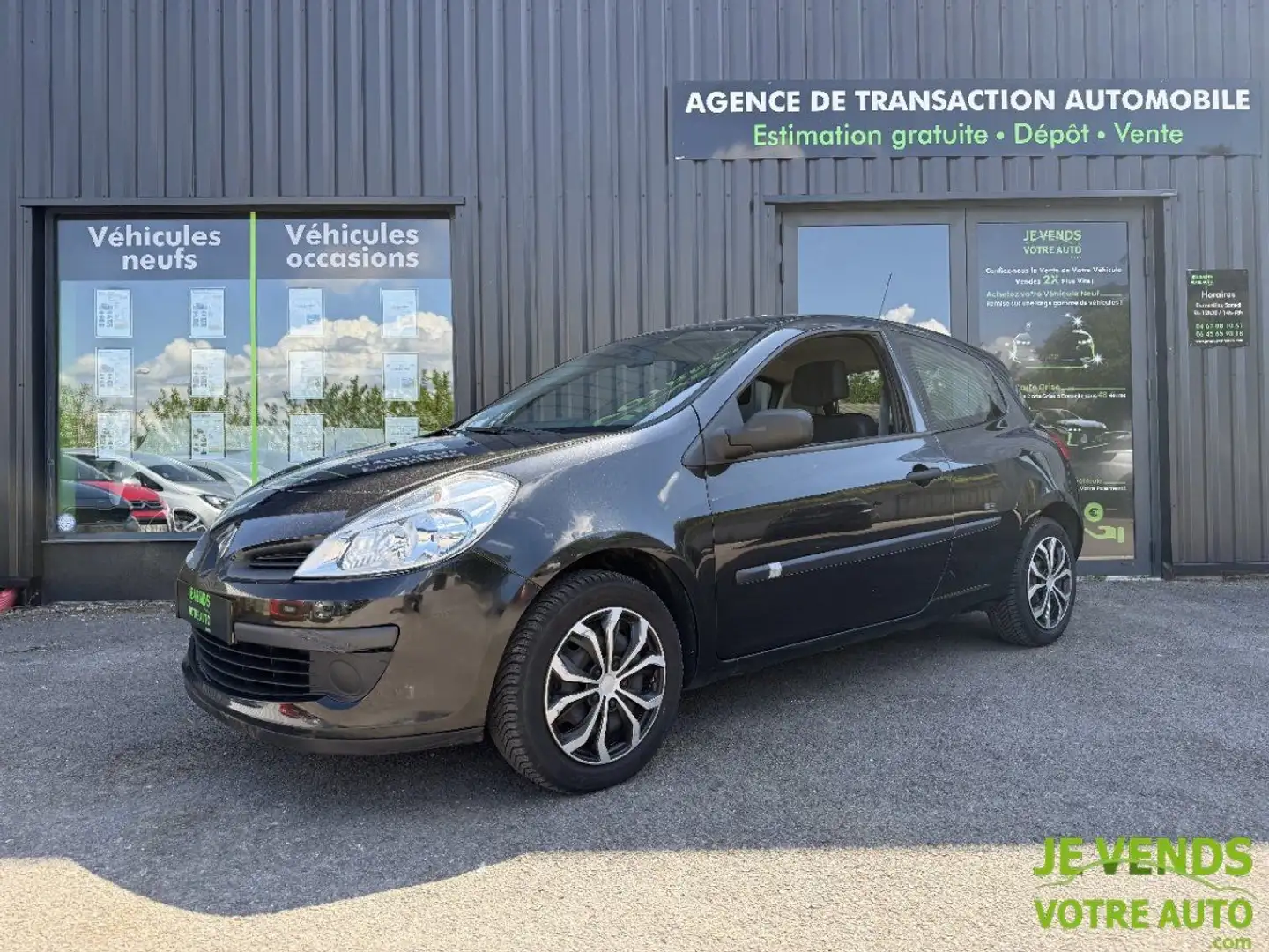 Renault Clio 1.2 16v 75ch SUPERETHANOL Pack Authentique 3p Negro - 1