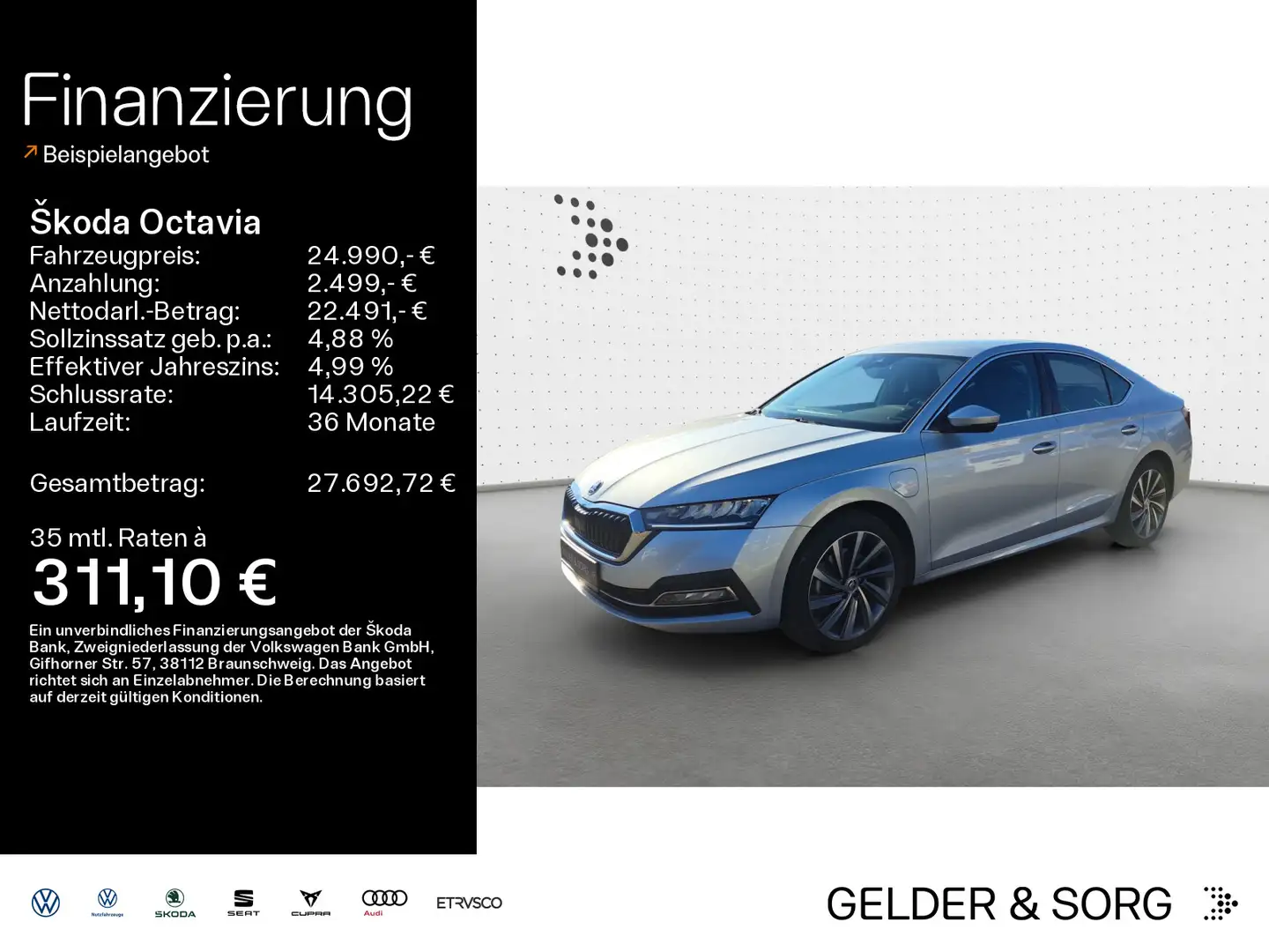 Skoda Octavia Limousine Style 1.4 iV AHK*Standh.*DAB Plateado - 1