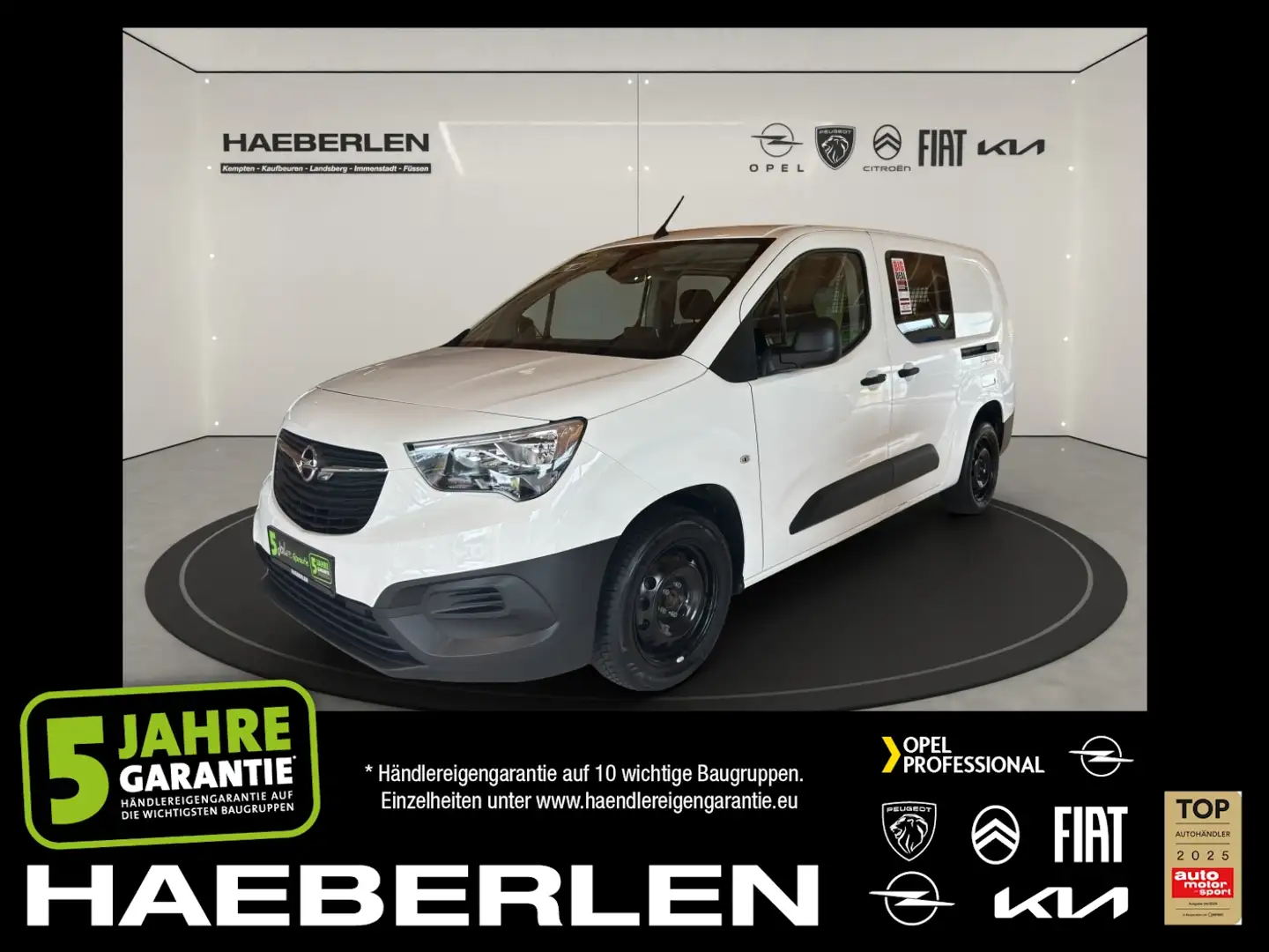 Opel Combo E Cargo 1.5 D Doppelkabine *DoKa*AHK Wit - 1