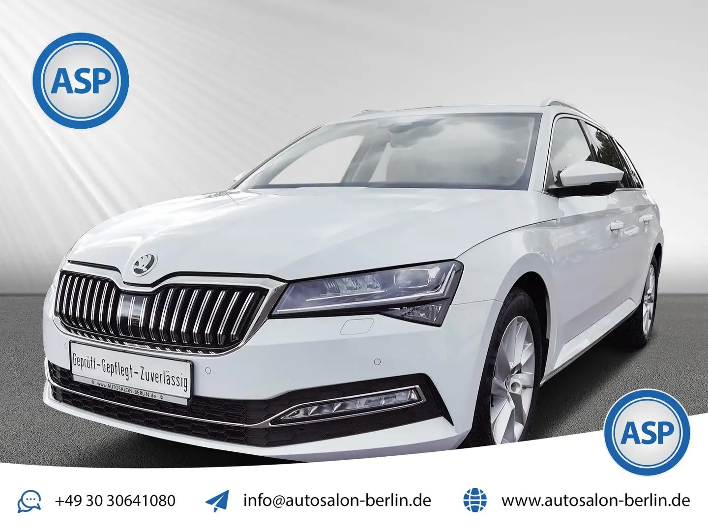 Skoda Superb Premium Edition CANTON COLUMBUS LEDER White - 1