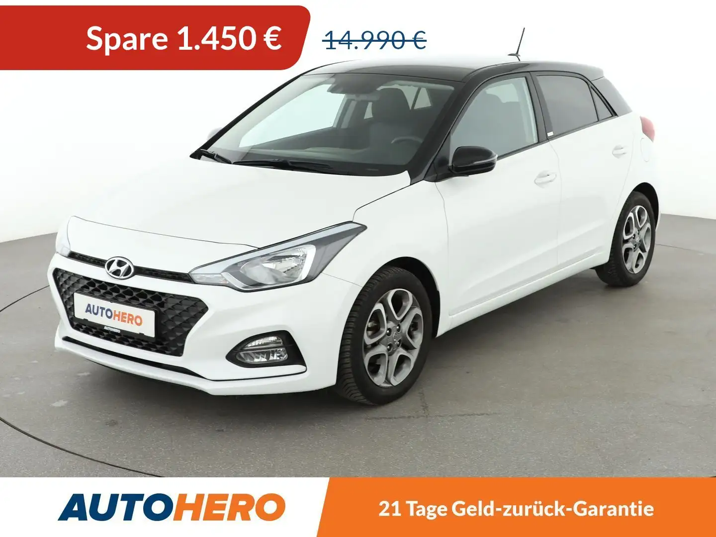 Hyundai i20 1.2 YES! Plus*NAVI*TEMPO*CAM*PDC*SHZ* Blanc - 1