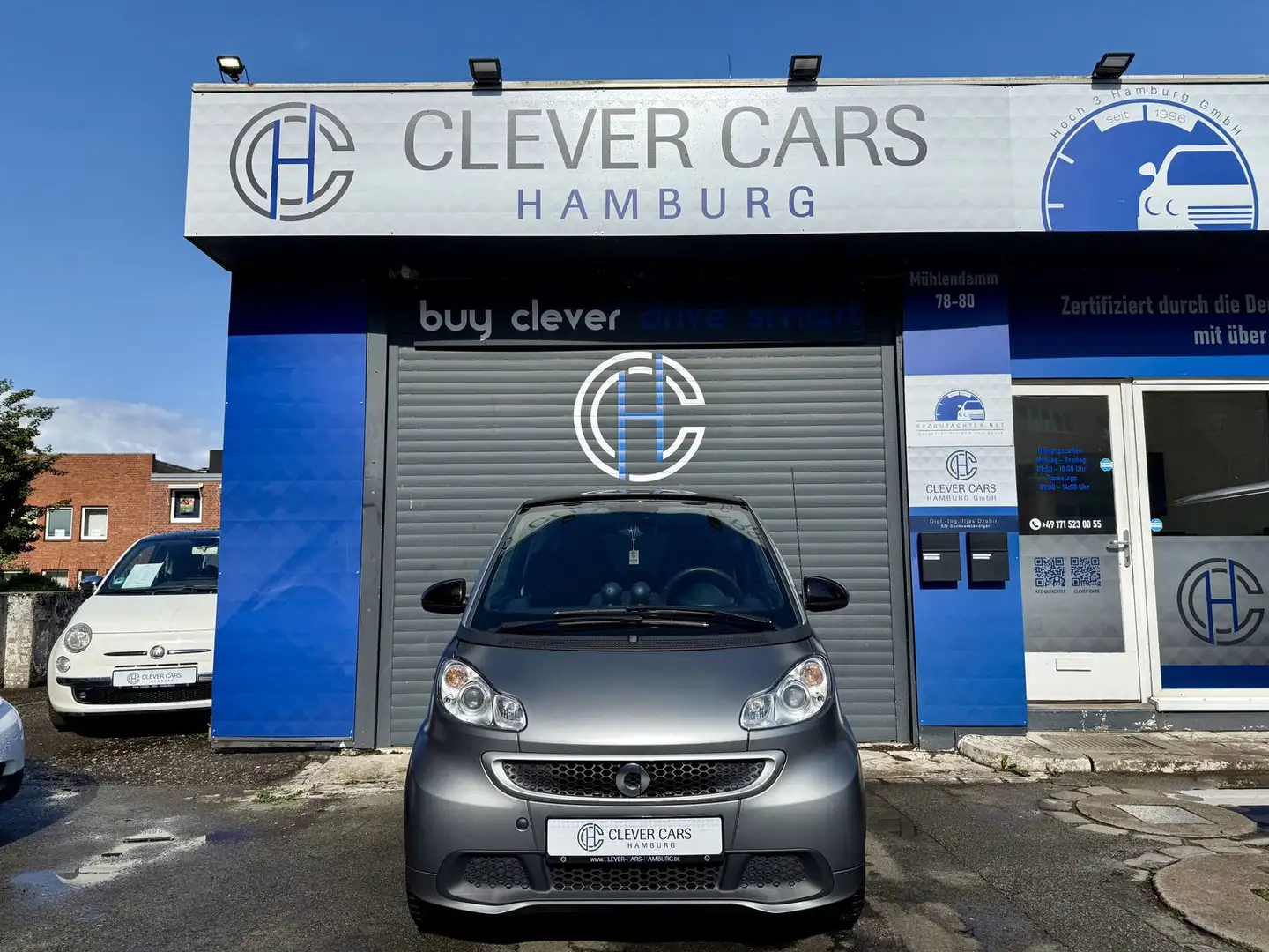 smart forTwo PASSION*COUPE*SERVO*NAVI*KLIMA*PANO*MATT Grijs - 2