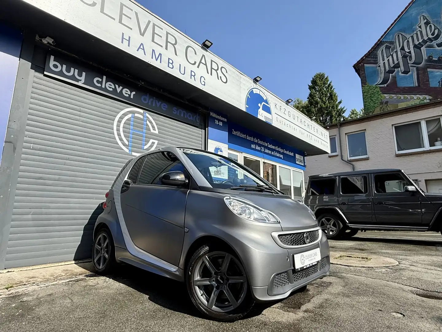 smart forTwo PASSION*COUPE*SERVO*NAVI*KLIMA*PANO*MATT Grijs - 1