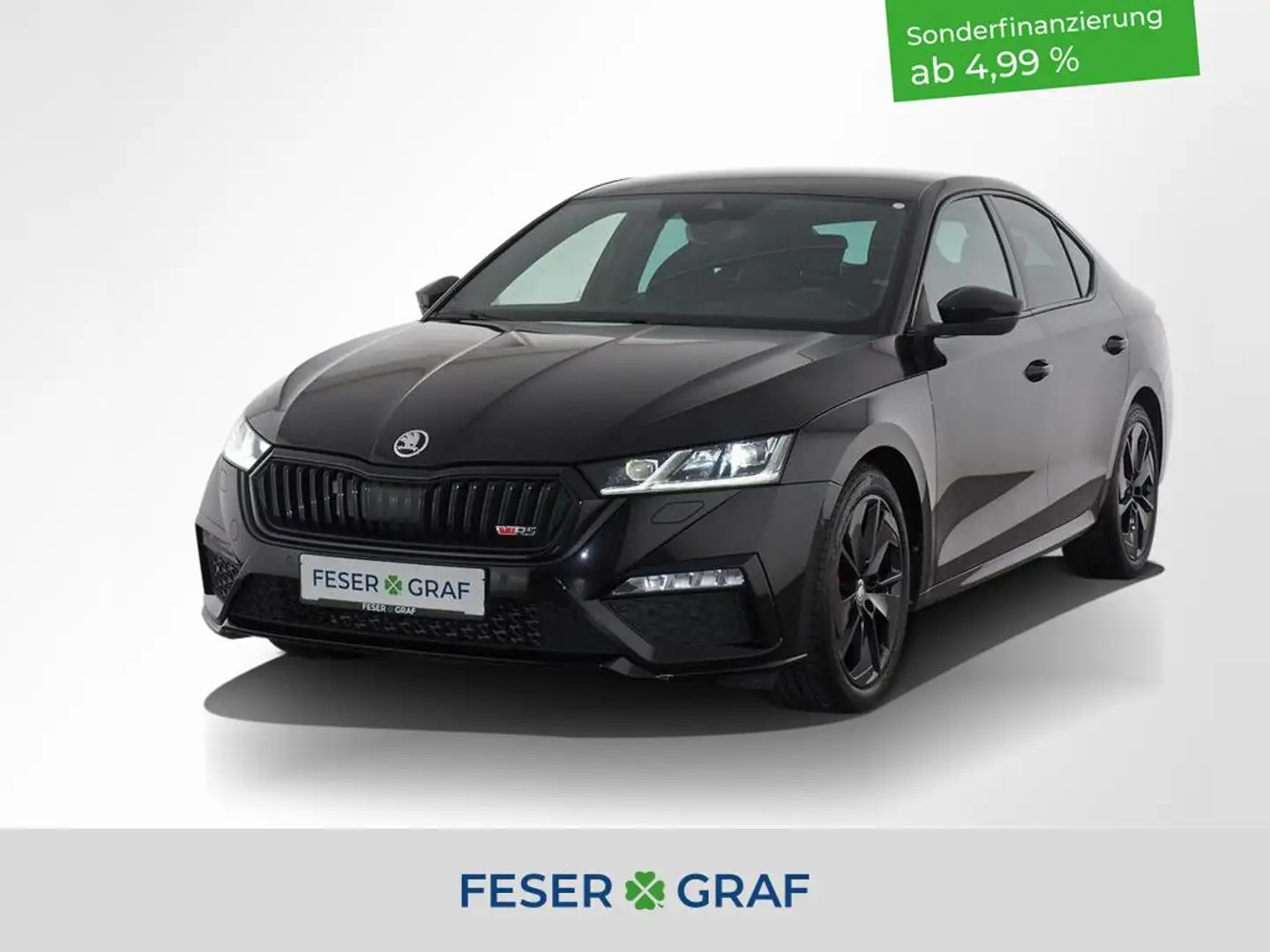 Skoda Octavia 2.0 TSI RS DSG LED / RearView / GRA / Park Assist Negro - 1