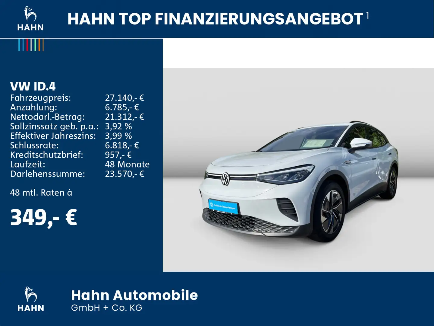 Volkswagen ID.4 Pure ACC LED NAVI PDC SITZHEIZ WÄRMEPUMPE Weiß - 2