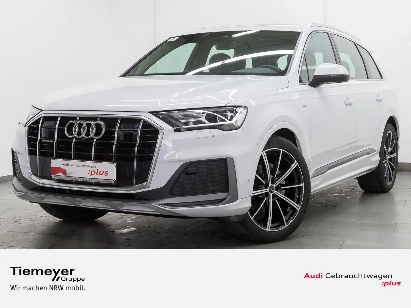 Audi Q7 45 TDI Q 2x S LINE PANO LM21 STHZG AHK Weiß - 1
