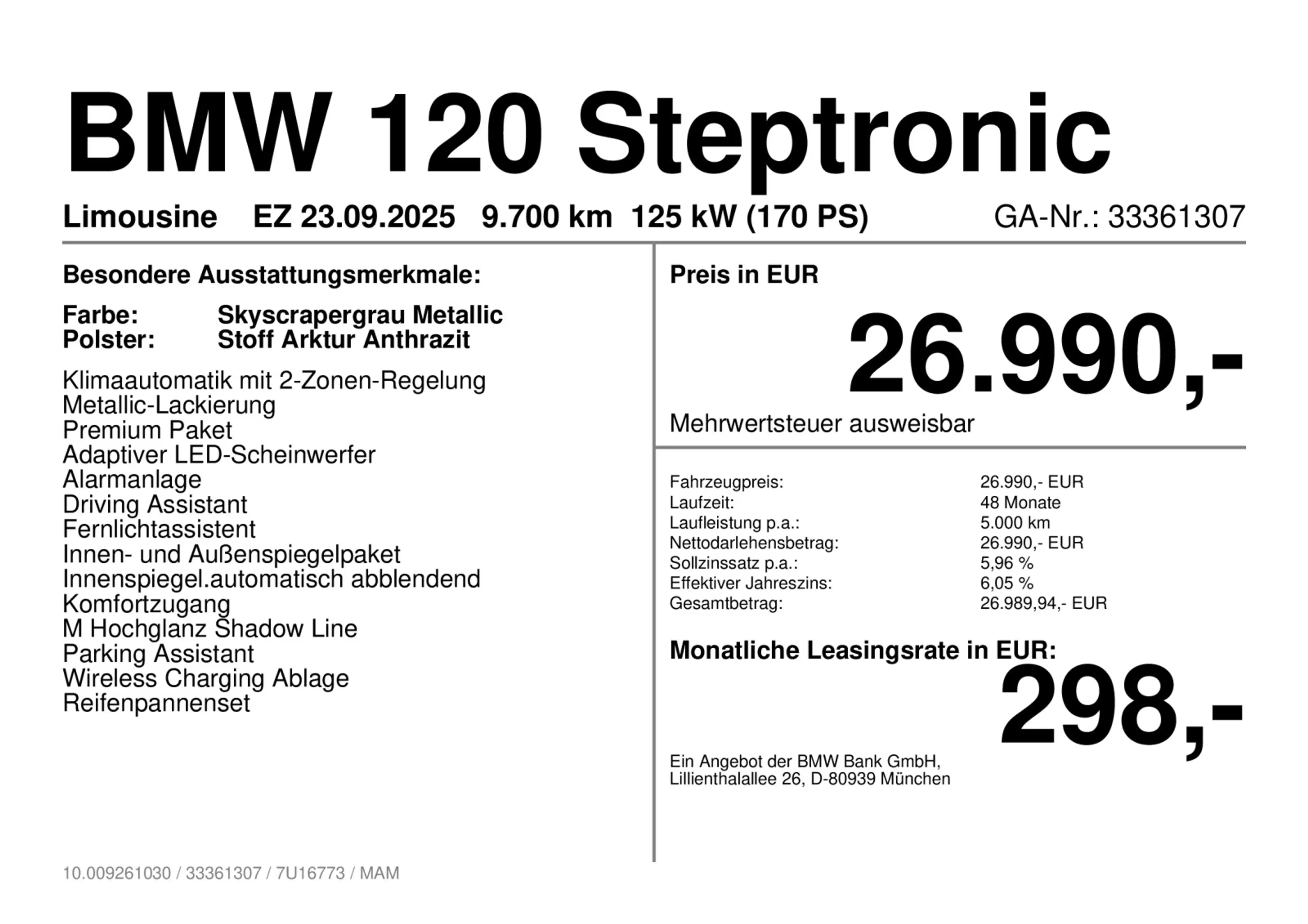 BMW 114 120d Steptronic *ab 1,99% eff.*adapLED*DrivAss* — photo 5