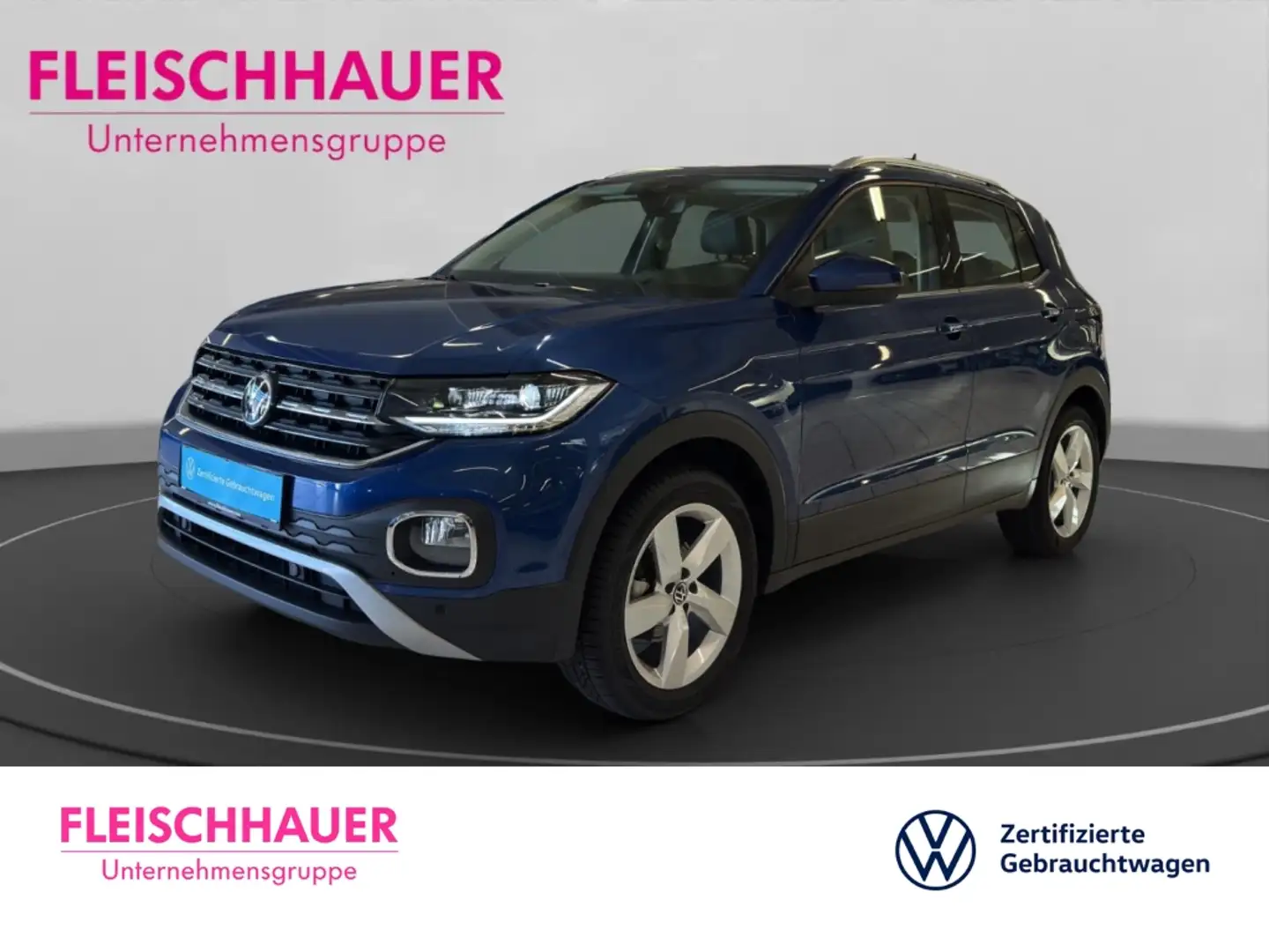 Volkswagen T-Cross Style 1.0 TSI Navi+LED+AHK+ACC+Kamera+App-connect Blau - 1