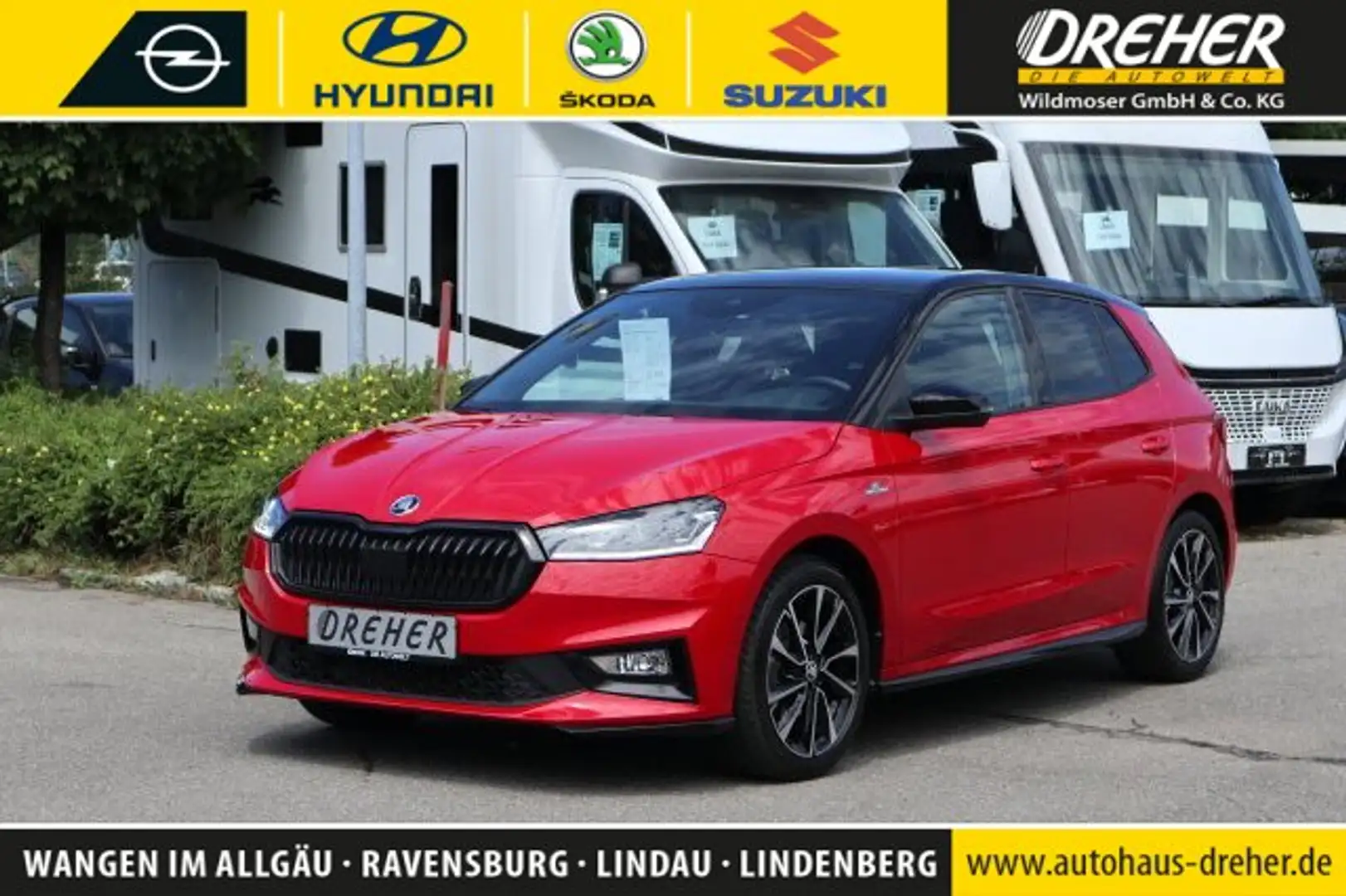 Skoda Fabia Fabia 1.0 TSI Monte Carlo Autom./LED/DAB/Kamera BC Rouge - 1