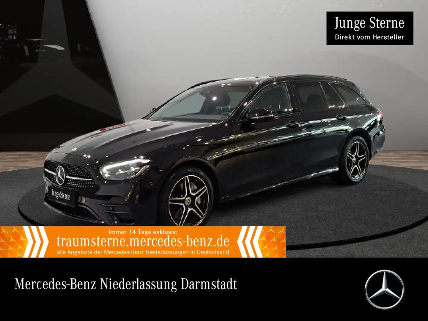 Mercedes-Benz E 300 e T AMG+NIGHT+360+AHK+LED+SPUR+TOTW+9G Schwarz - 1