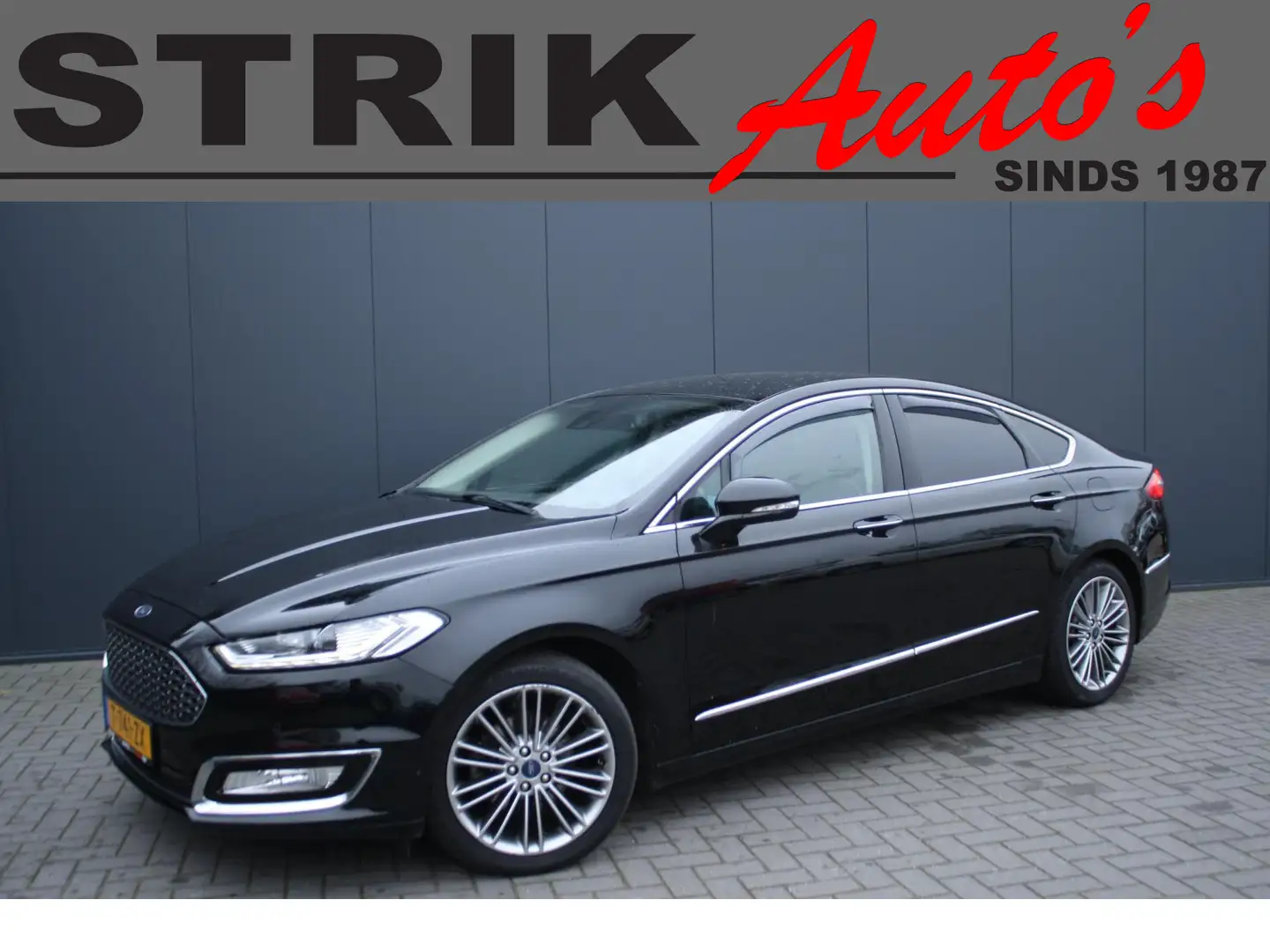 Ford Mondeo 2.0 IVCT HEV Vignale HYBRID - LEER - NAVIGATIE - X Zwart - 1
