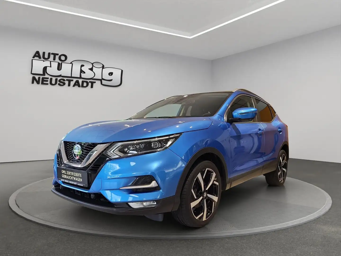 Nissan Qashqai AKARI LED*NAVI*KAMERA360°*PANO Bleu - 1