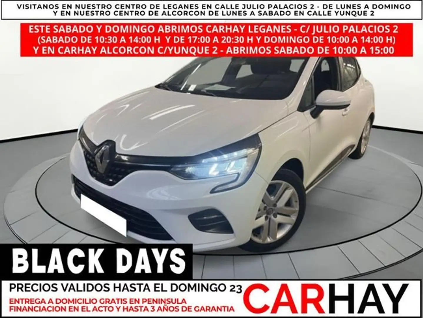 Renault Clio 1.6 E-Tech 140ch Business Blanc - 1