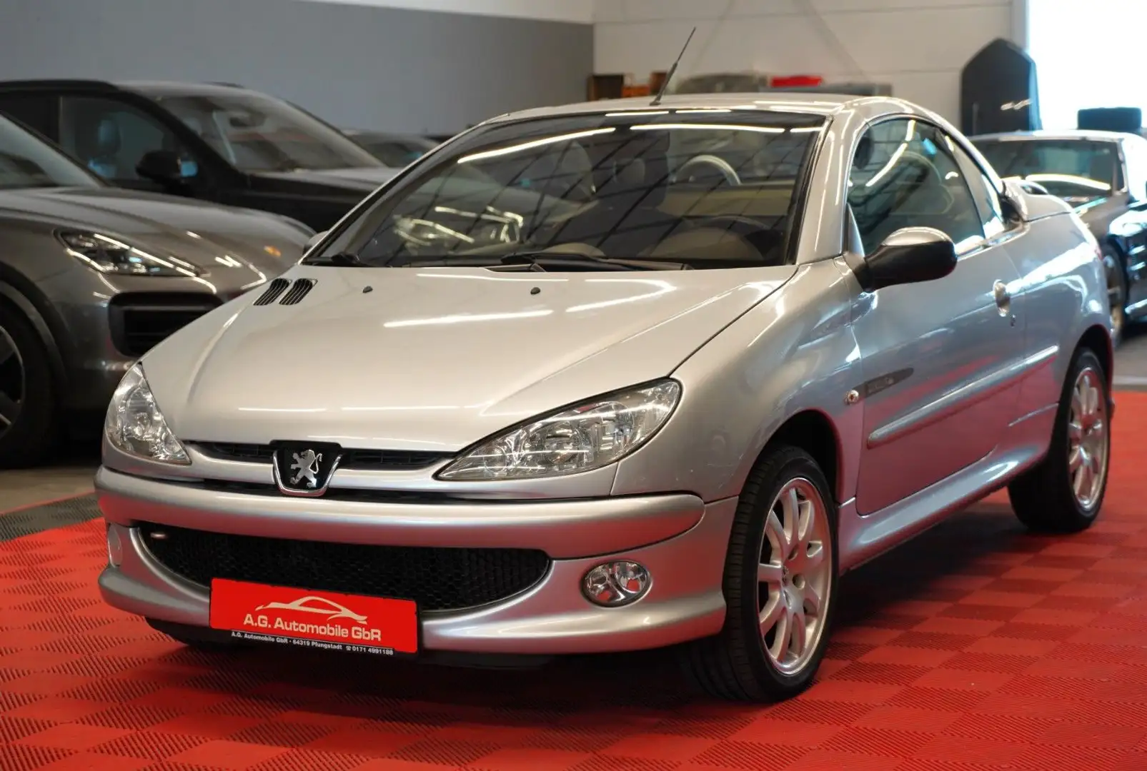 Peugeot 206 CC Cabrio 1.6 Quiksilver *Klimaautomatik* Silber - 1