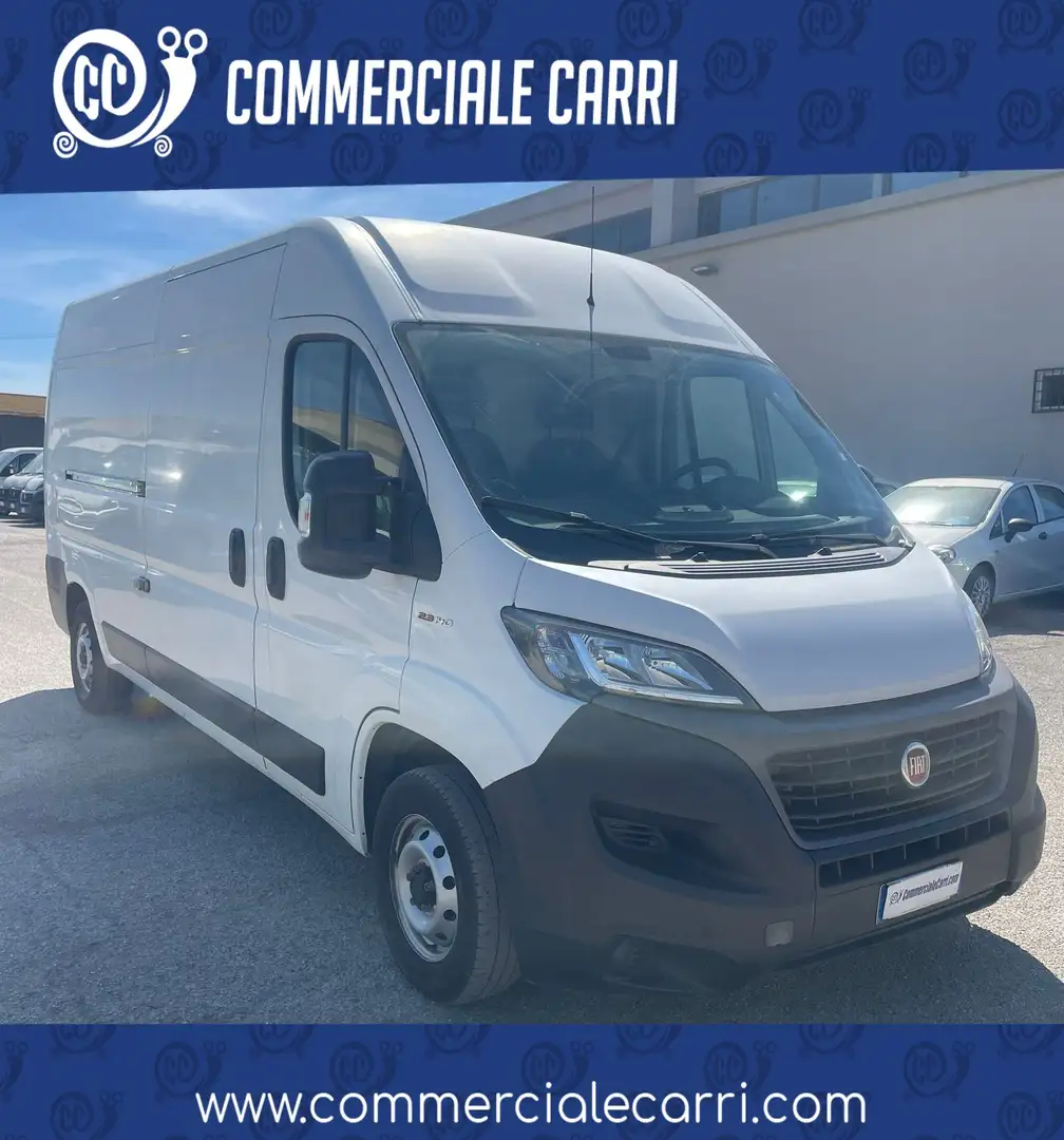 Fiat Ducato 35 LH2 2.3MJ FURGONE P.LUNGO TETTO ALTO 3 PTI-2020 Blanc - 1