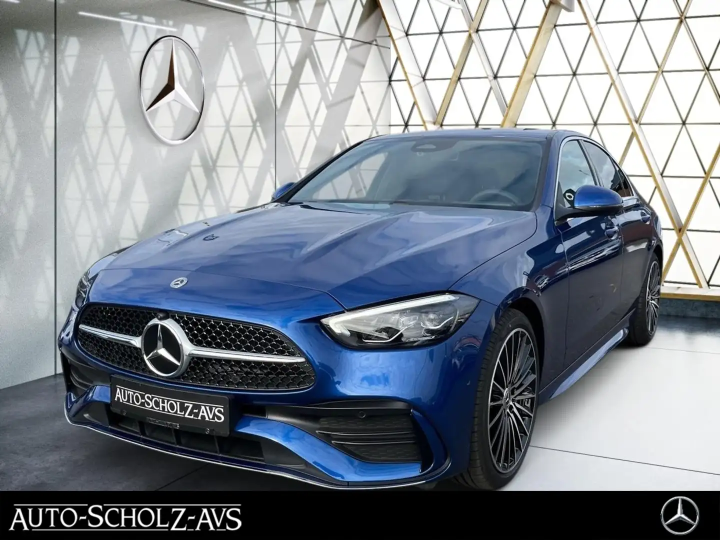 Mercedes-Benz C 180 AMG AMG AHK*Memory-P*LenkradHz*360°Kamera* Blau - 1