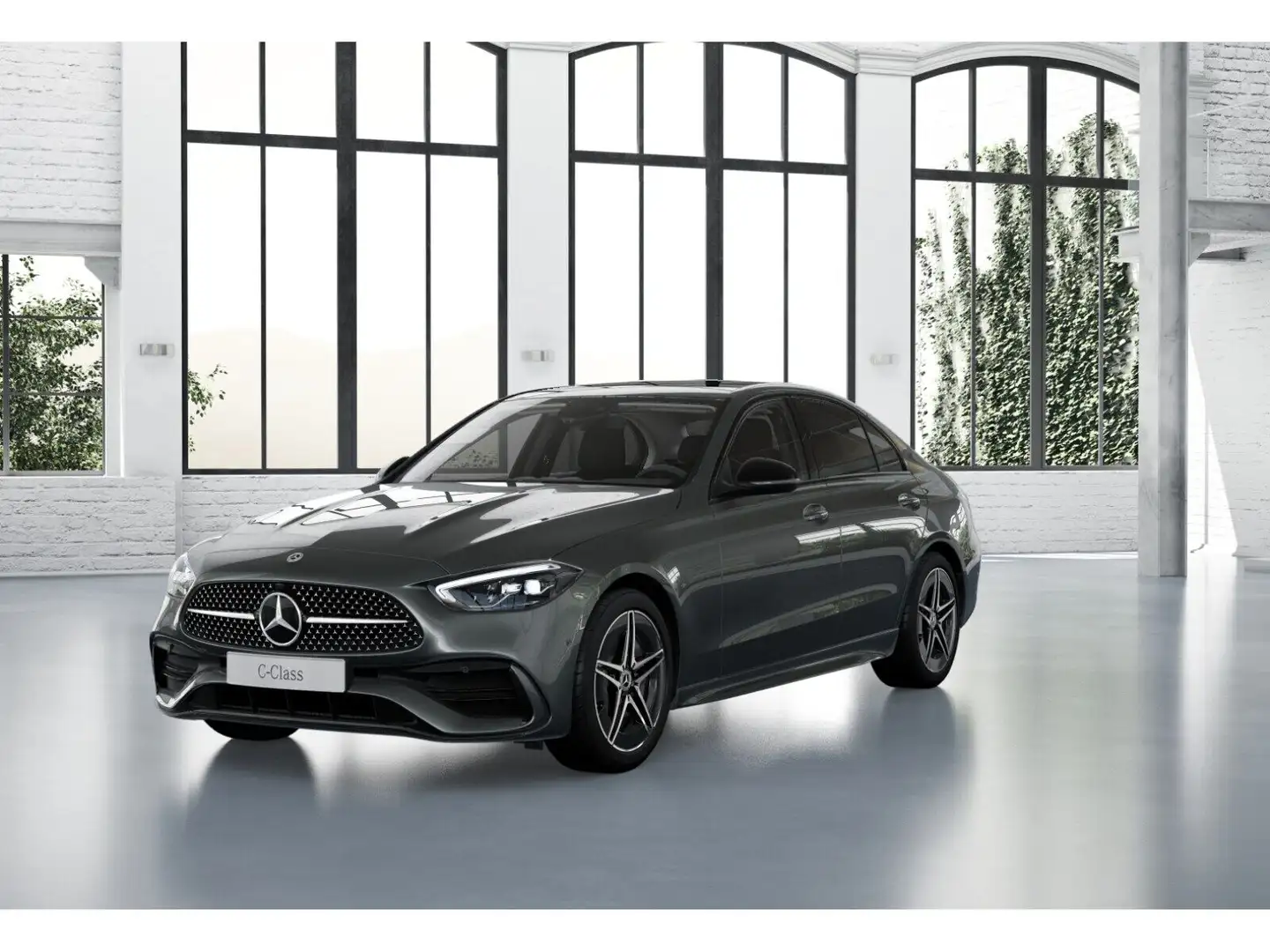 Mercedes-Benz C 180 AMG-Sport/LED/Cam/Pano/Night/Sound/Memo Grau - 1