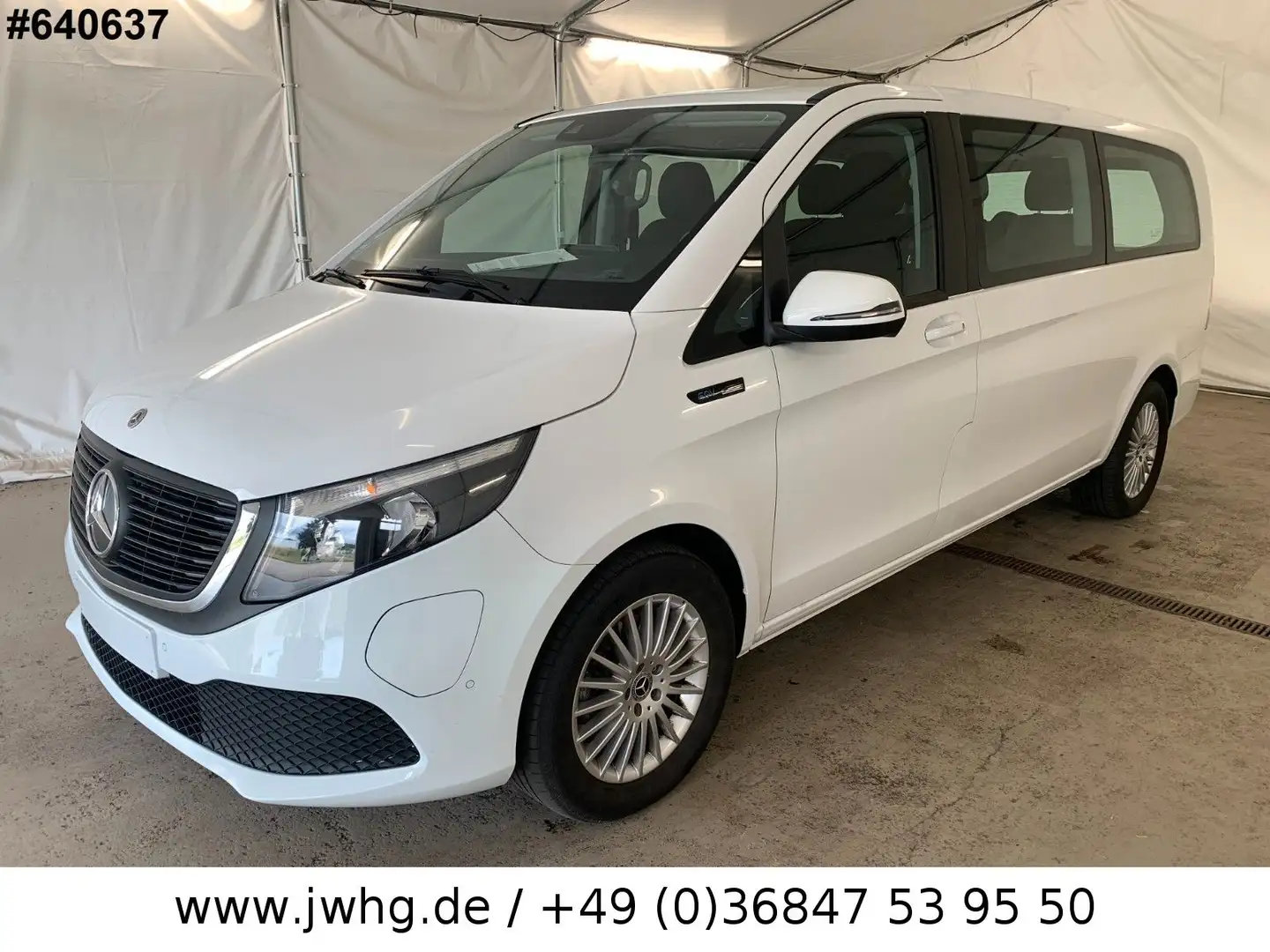 Mercedes-Benz EQV 300 300 extralang SpurAss. Navi DAB 17" 1.Hand Blanc - 1