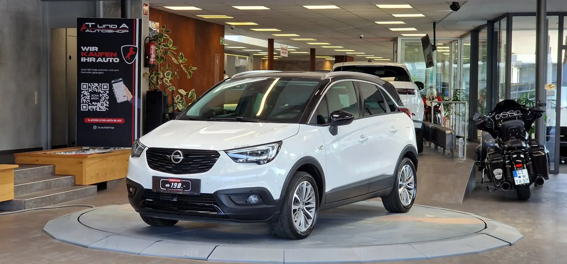 Opel Crossland X 1,2 Turbo Direct Injection Ultimate Aut. *Head-up* Weiß - 1