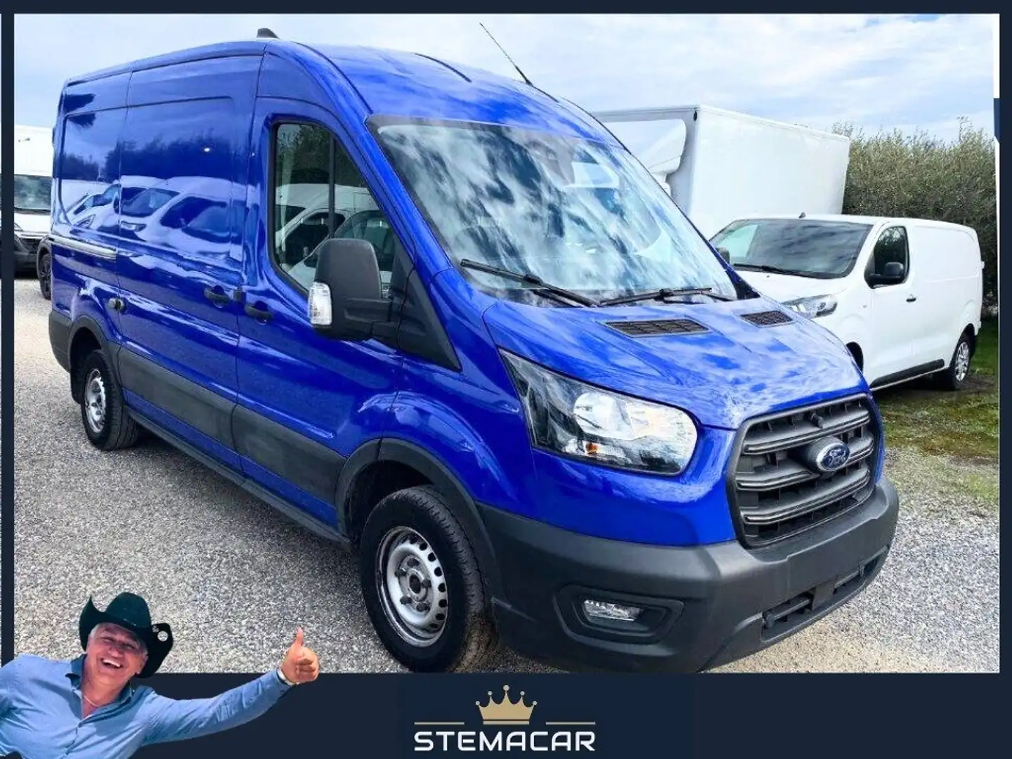Ford Transit 290 2.0 tdci MHEV 130cv trend L2H2 E 6.2 Blauw - 1