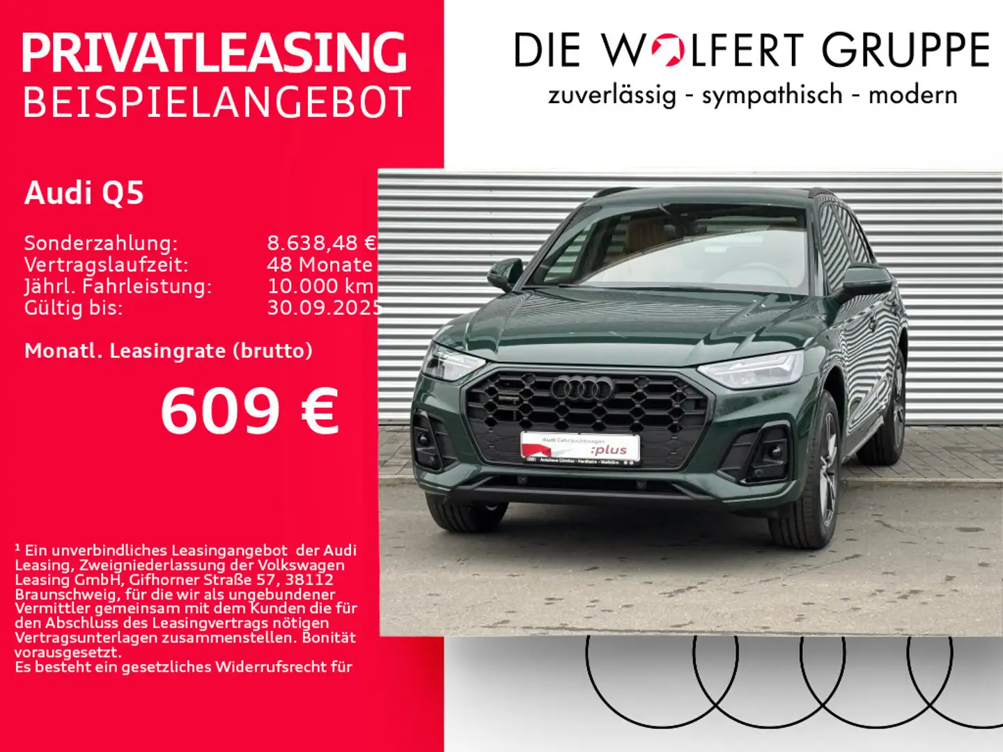 Audi Q5 Audi Q5 S line 50 TDI quattro tiptronic Grün - 1