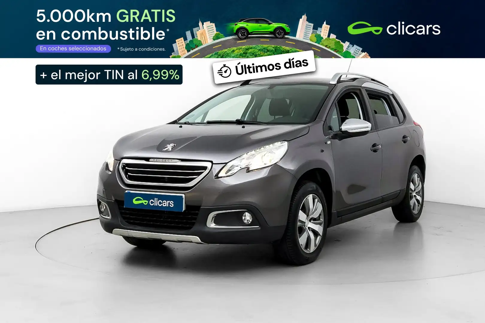 Peugeot 2008 1.2 PureTech Style 82 Gris - 1