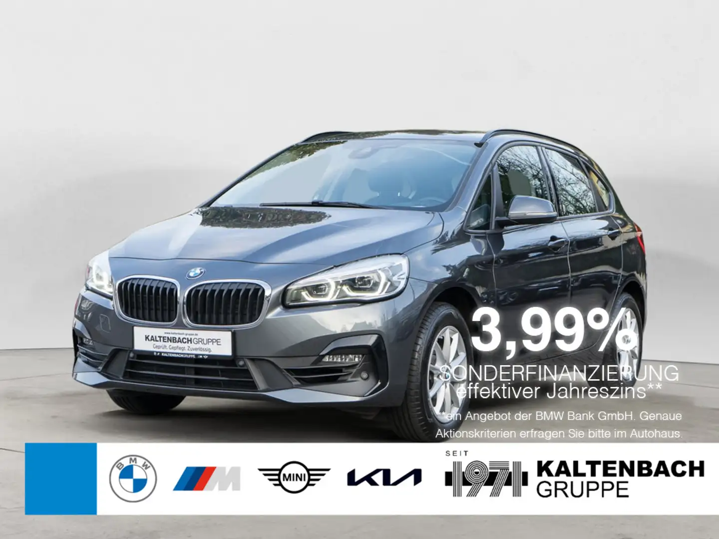 BMW 216 i Active Tourer Advantage FACEL. AHK LED Gris - 1
