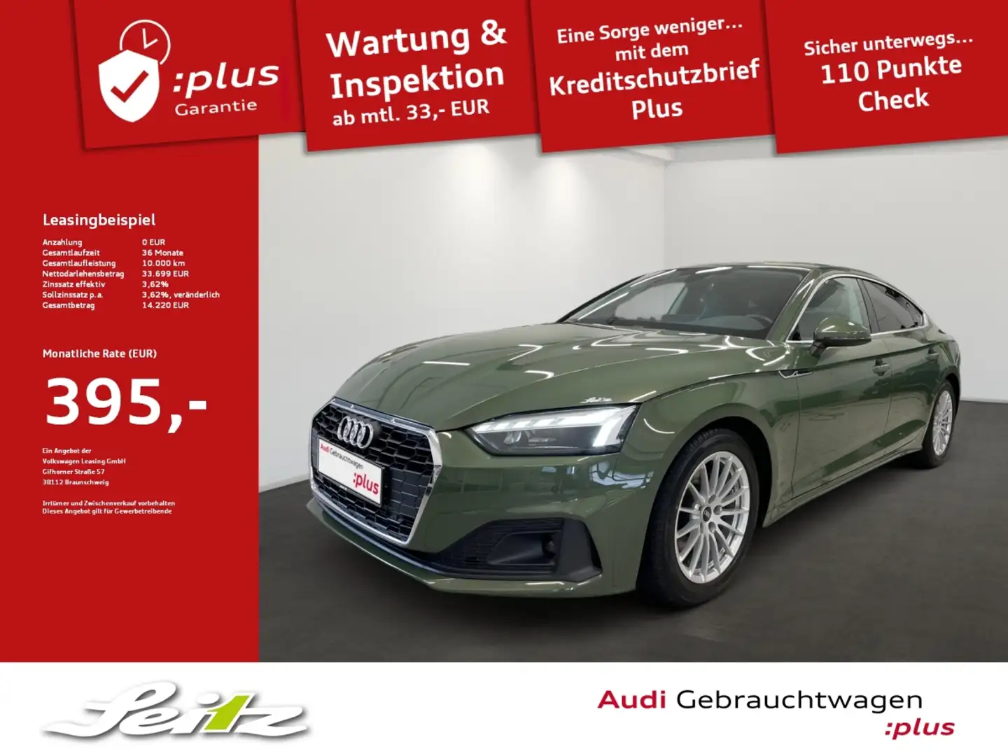 Audi A5 Sportback 35 TFSI *MATRIX*KAMERA*NAVI* Verde - 1