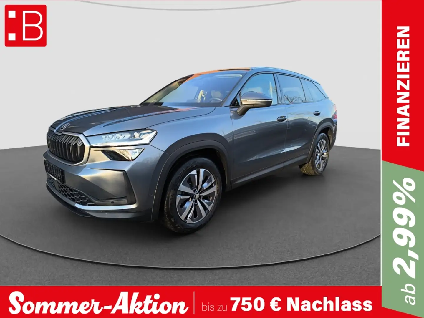 Skoda Kodiaq 2,0 TDI DSG Selection 4x4 NAVI MATRIX-LED SH WINTE Grau - 1