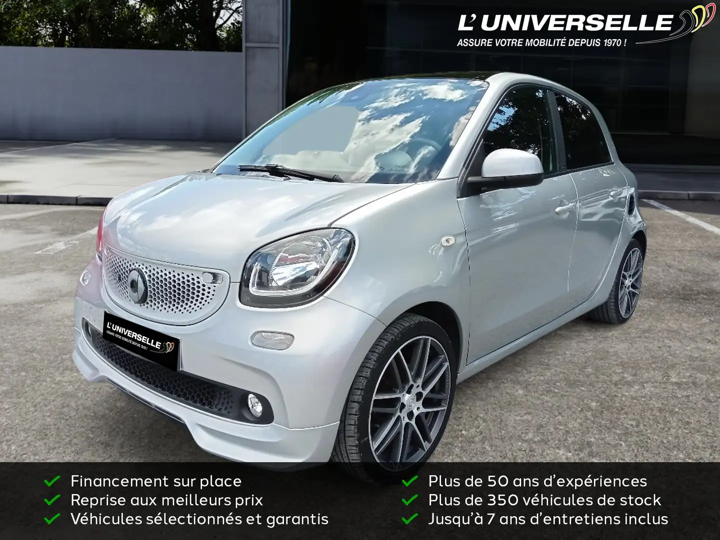 smart forFour BRABUS EXCLUSIVE 80KW Šedá - 1