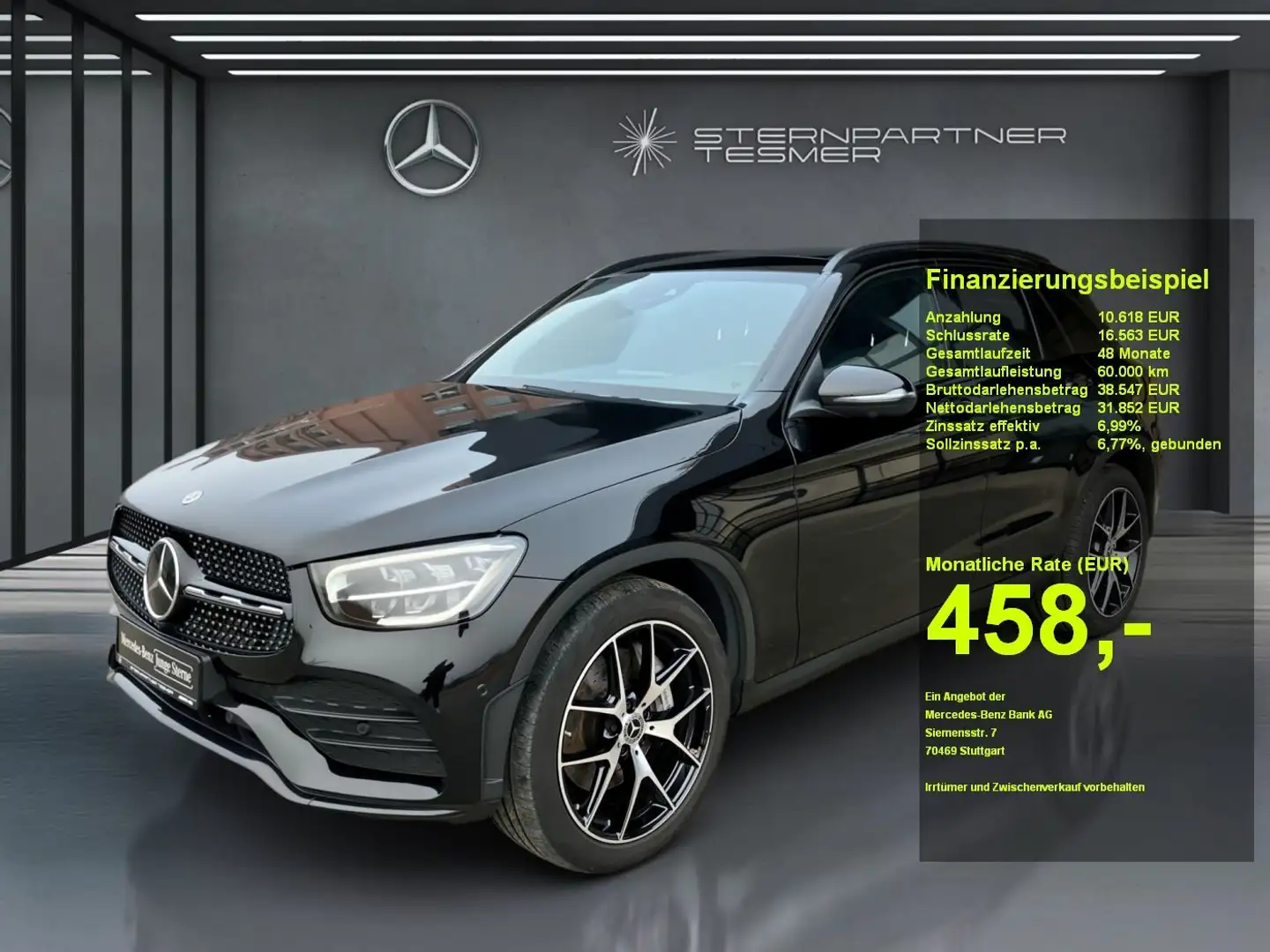 Mercedes-Benz GLC 220 d 4M AMG, Night-P, StHz, Pano-D, AHK Schwarz - 1