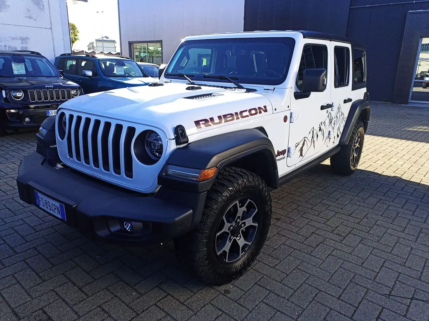 Jeep Wrangler Wrangler Unlimited 2.2 Mjt II Rubicon Blanc - 1