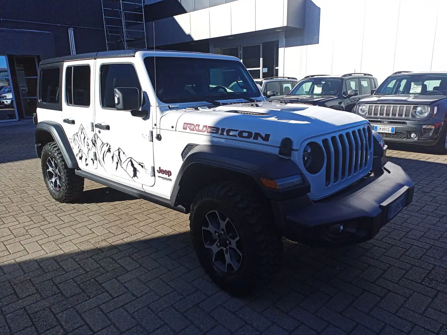 Jeep Wrangler Wrangler Unlimited 2.2 Mjt II Rubicon Blanc - 2